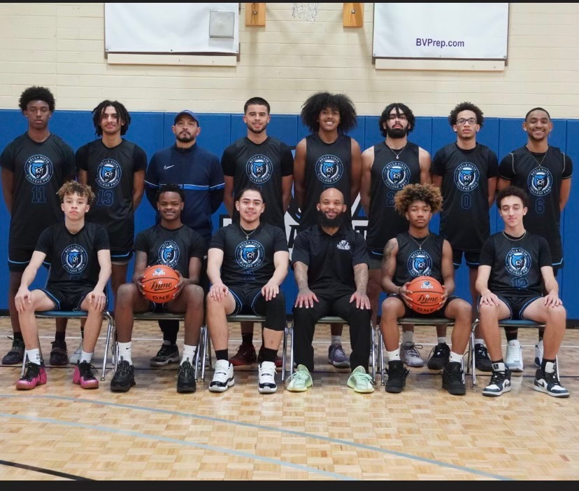 DBR basketball team portrait in a gym